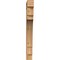 Ekena Millwork Merced Block Rough Sawn Bracket, Western Red Cedar, 4"W x 26"D x 38"H BKT04X26X38MRC05RWR - alternate 3